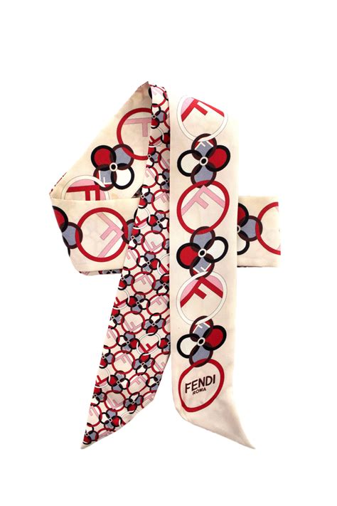 fendi heart print twilly|fendi baby accessories.